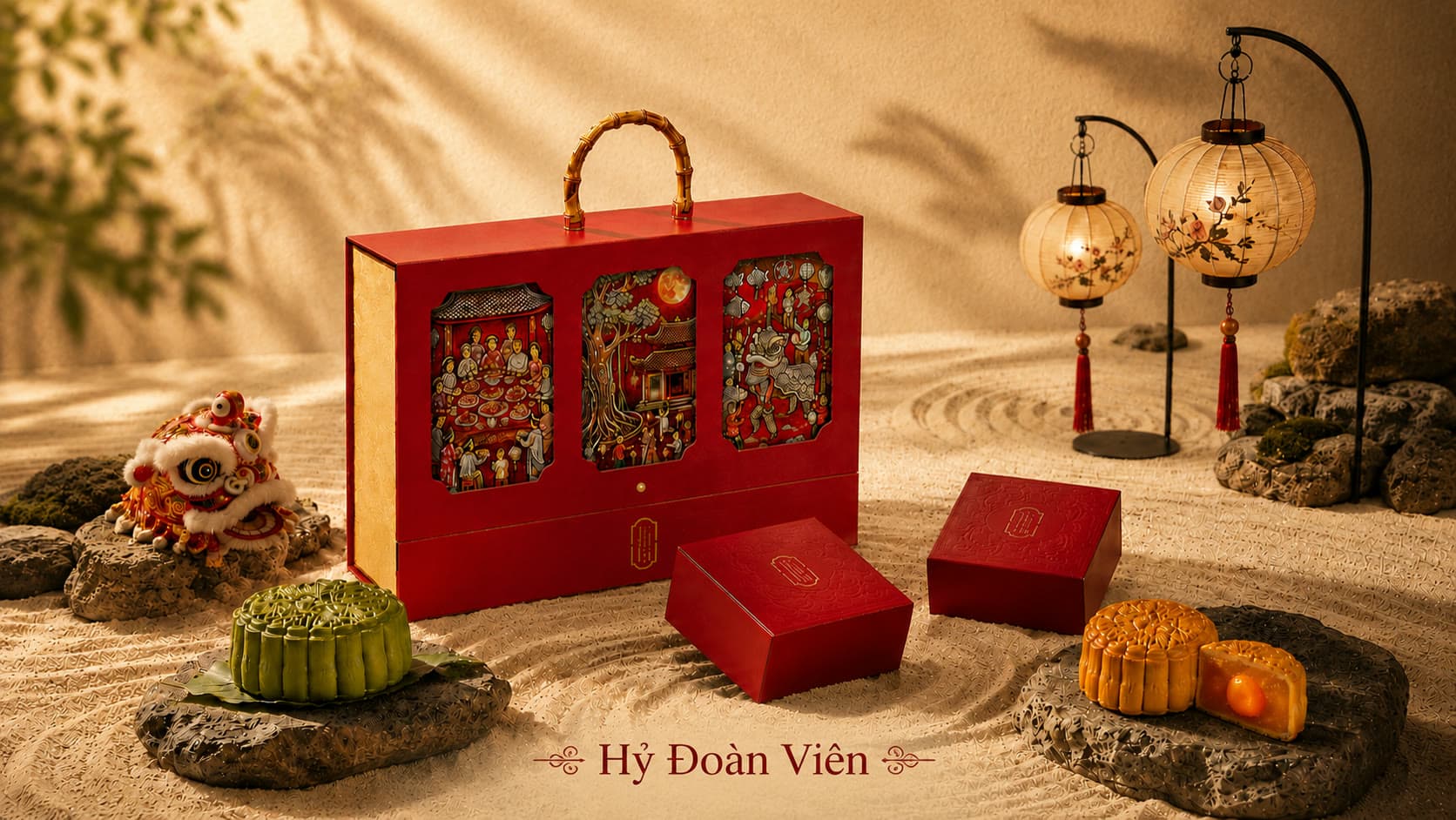 Hộp quà bánh trung thu Hỷ Đoàn Viên - Kim Tân - KiTa 2026